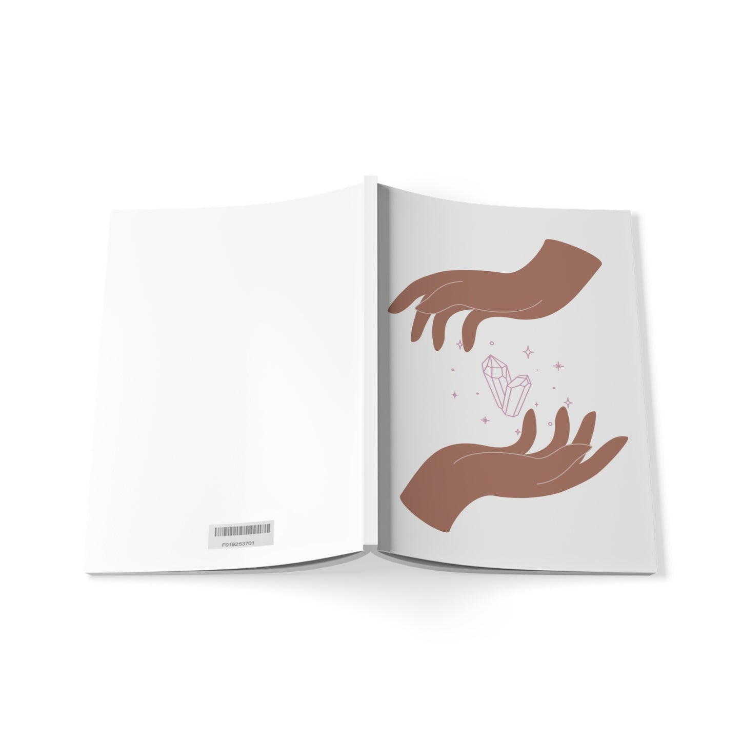 Crystal Hand-Softcover Notebook
