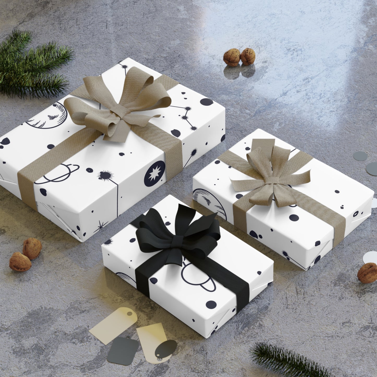 Constellations Gift Wrapping Paper Rolls, 1pc