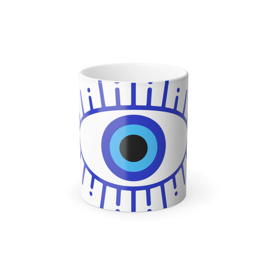 Evil Eye Color Morphing Mug, 11oz
