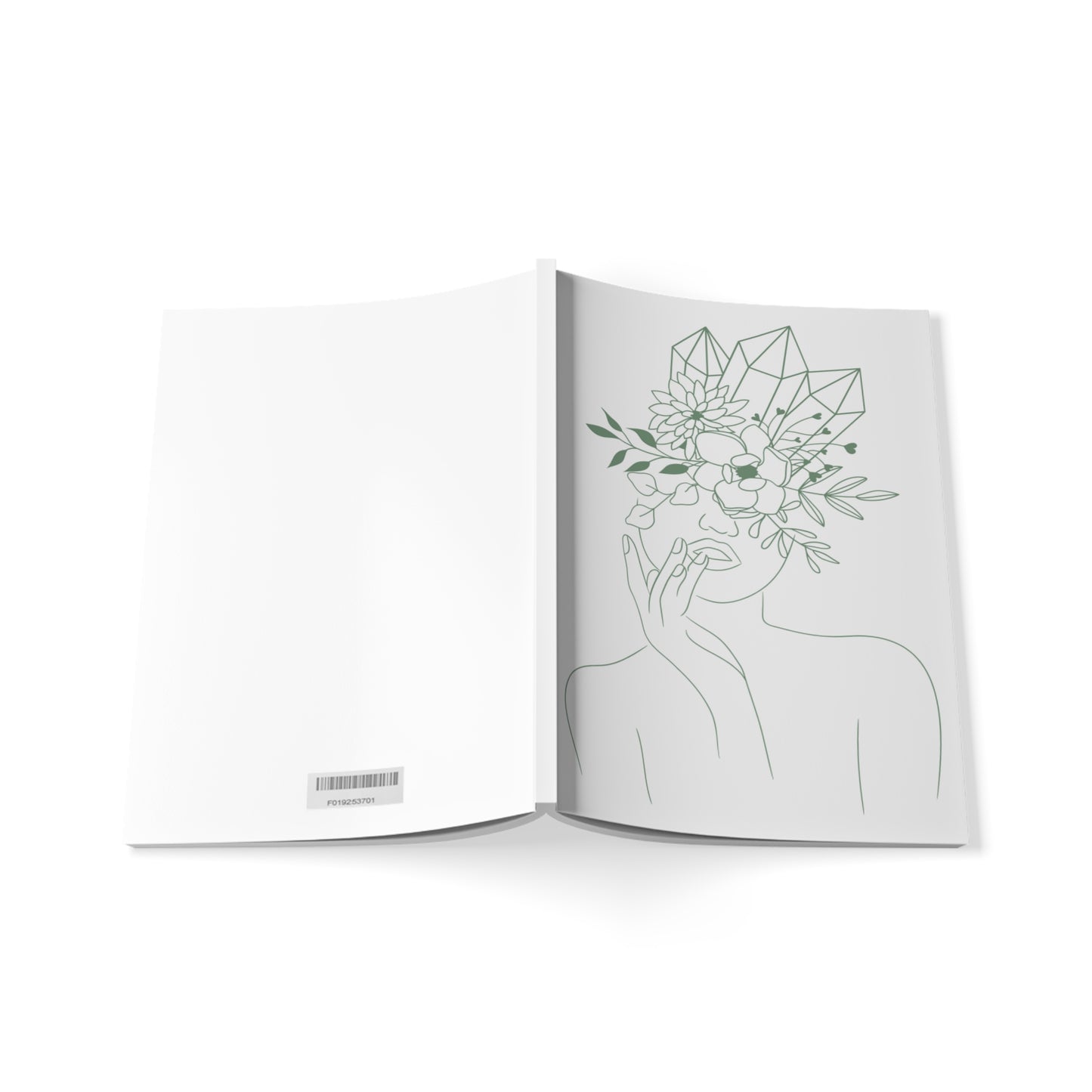 Crystal Head-Softcover Notebook