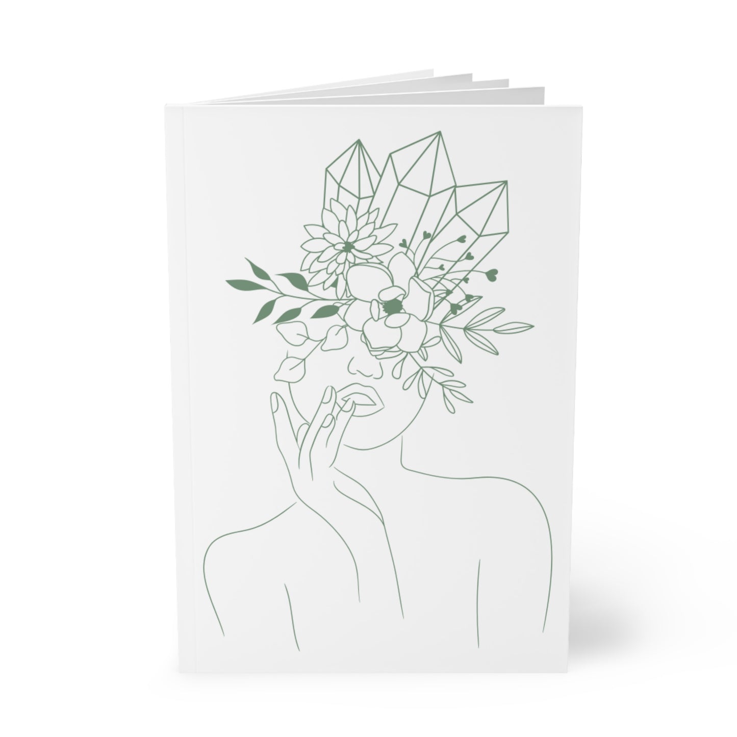 Crystal Head-Softcover Notebook