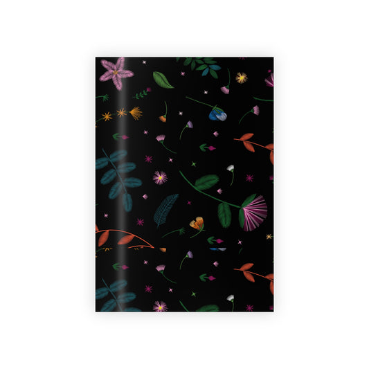 Embroidered Bold Floral Wrapping Paper Rolls, 1pc