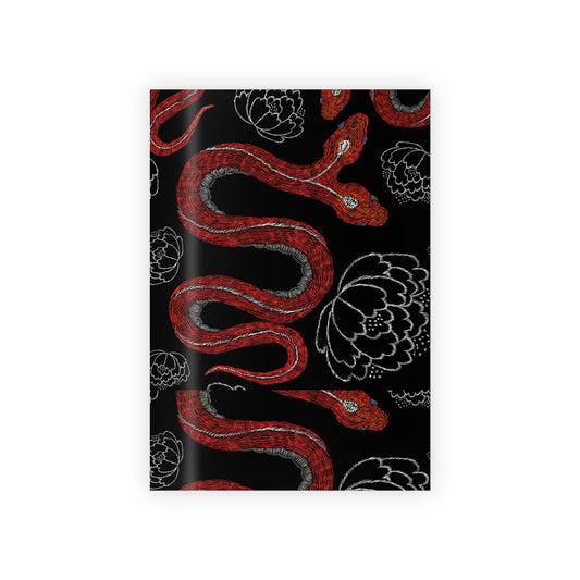 Embroidered Snake Gift Wrapping Paper Rolls, 1pc