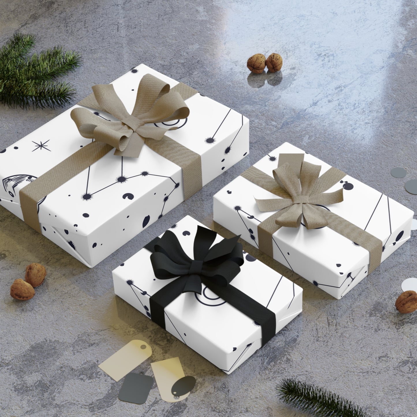 Constellations Gift Wrapping Paper Rolls, 1pc