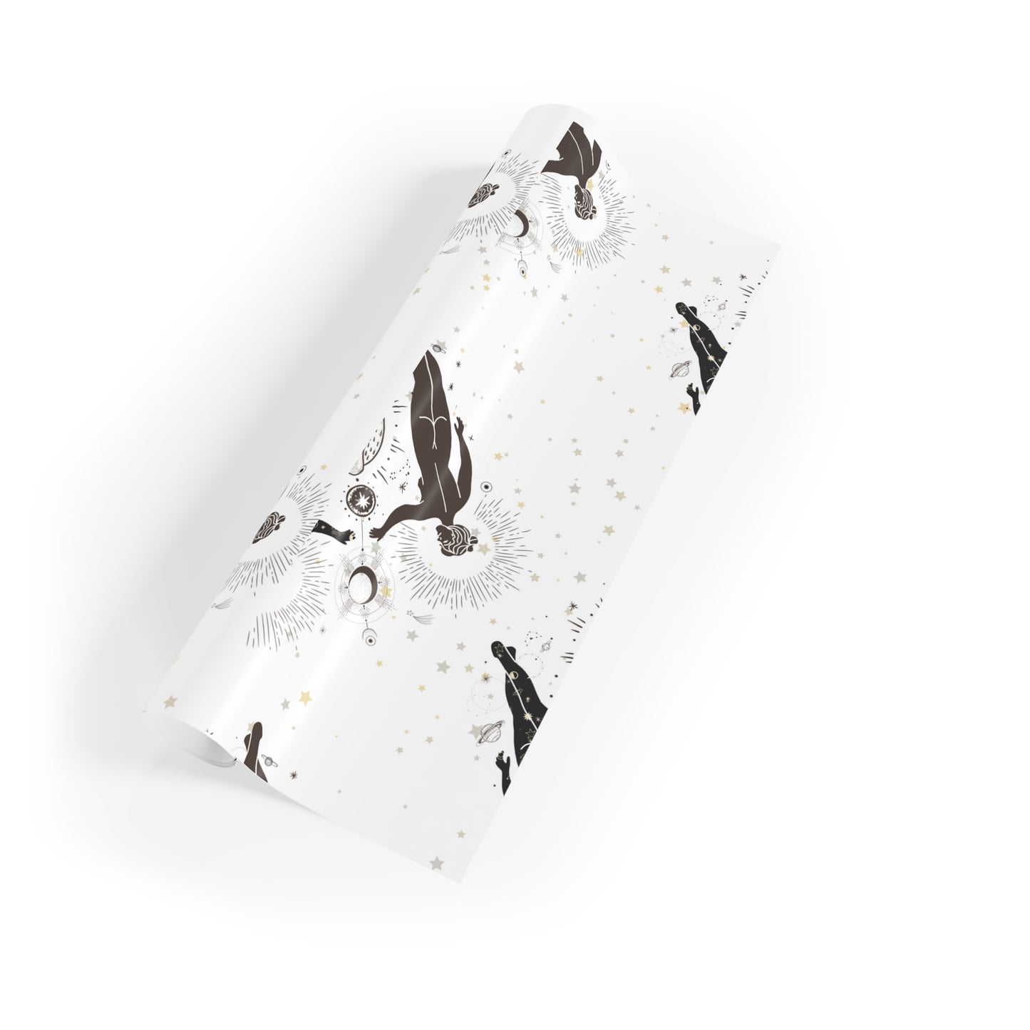 Cosmic Yoni Gift Wrapping Paper Rolls, 1pc